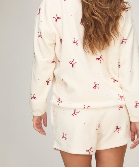 Pyjamaset Fleece, White
