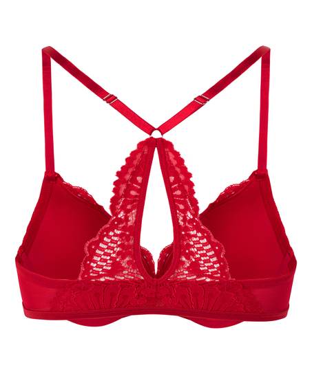 Whitney Padded Underwired Push-Up Bra, Red