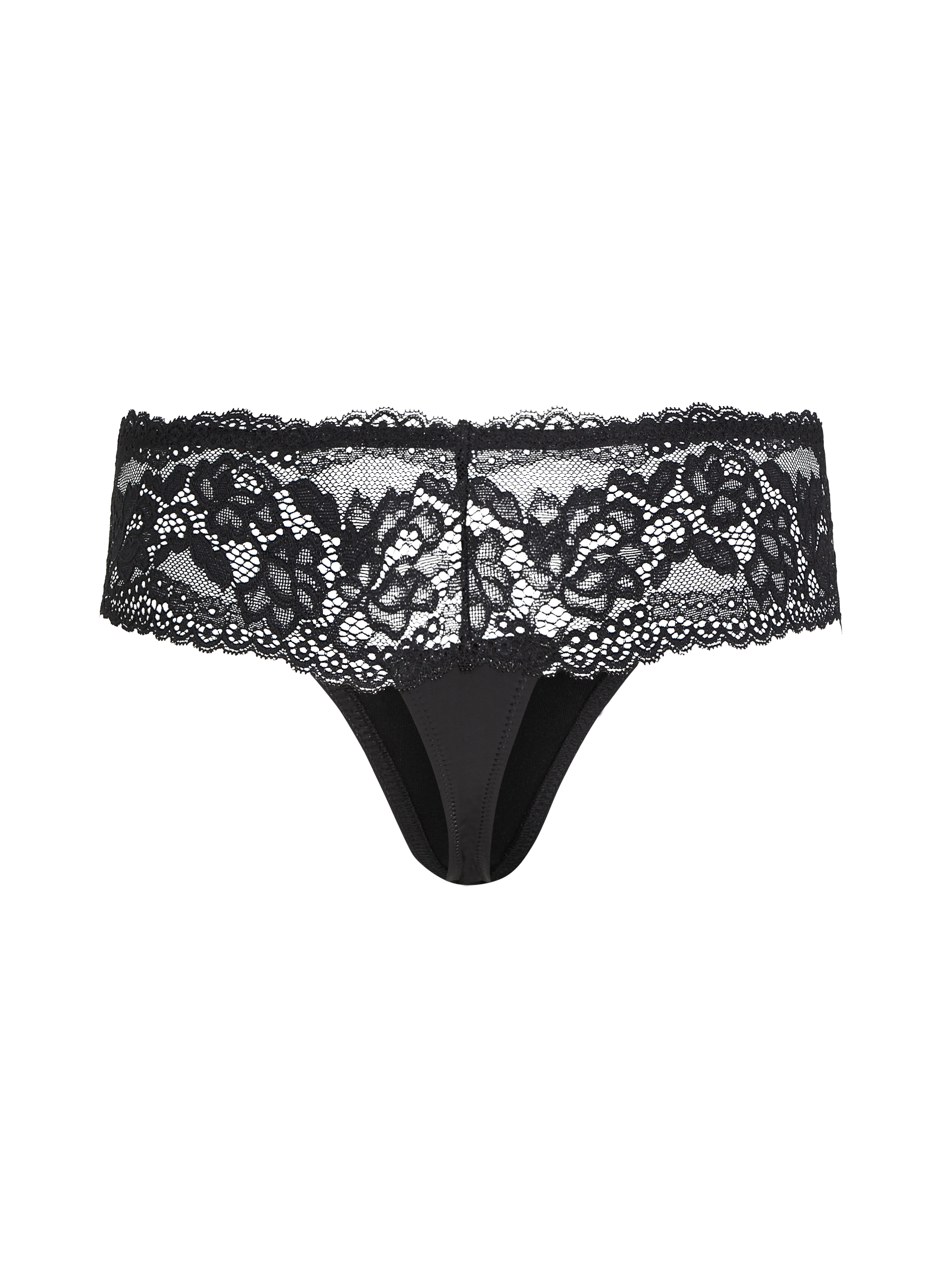 Florence 3-pack boxer thongs, Black, main