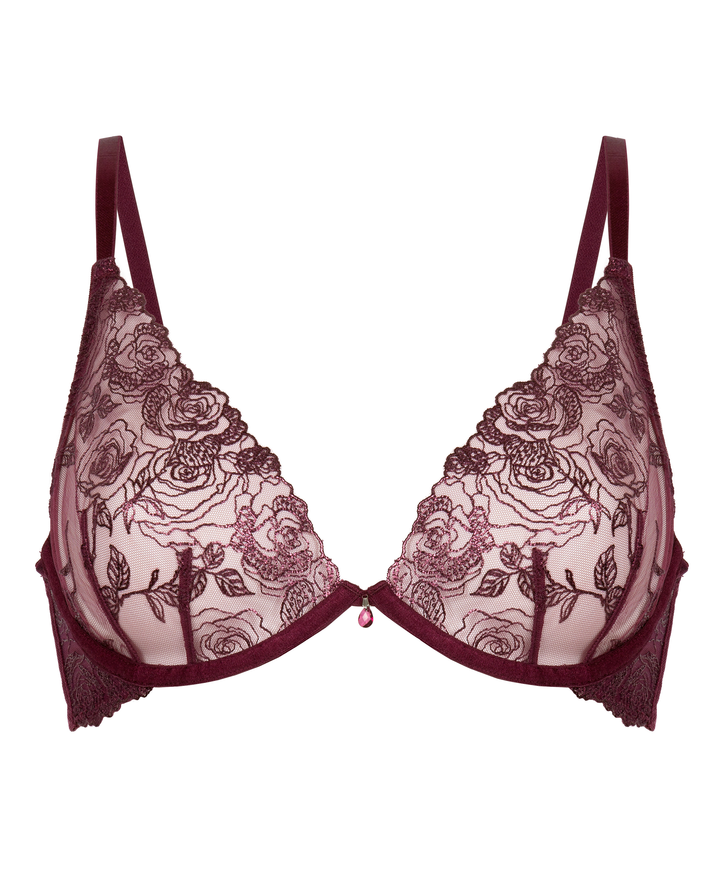 Hollie Non-Padded Underwired Bra, Purple, main