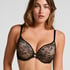 Lea Padded Underwired Push-Up Bra, Black