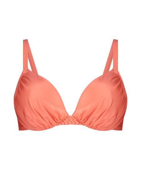 Sunrise Padded Underwired Bikini Top, Orange