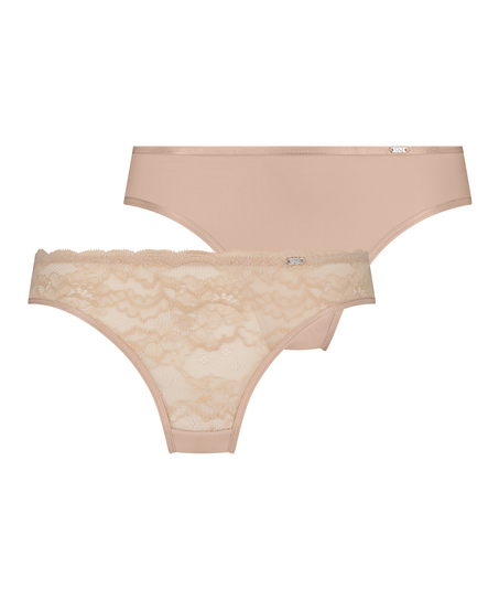 2-pack Angie Knickers, Beige
