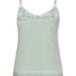 Velours Lace Cami Top, Green
