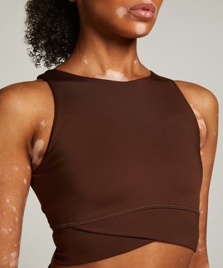 HKMX Sports Bra Level 1, Brown