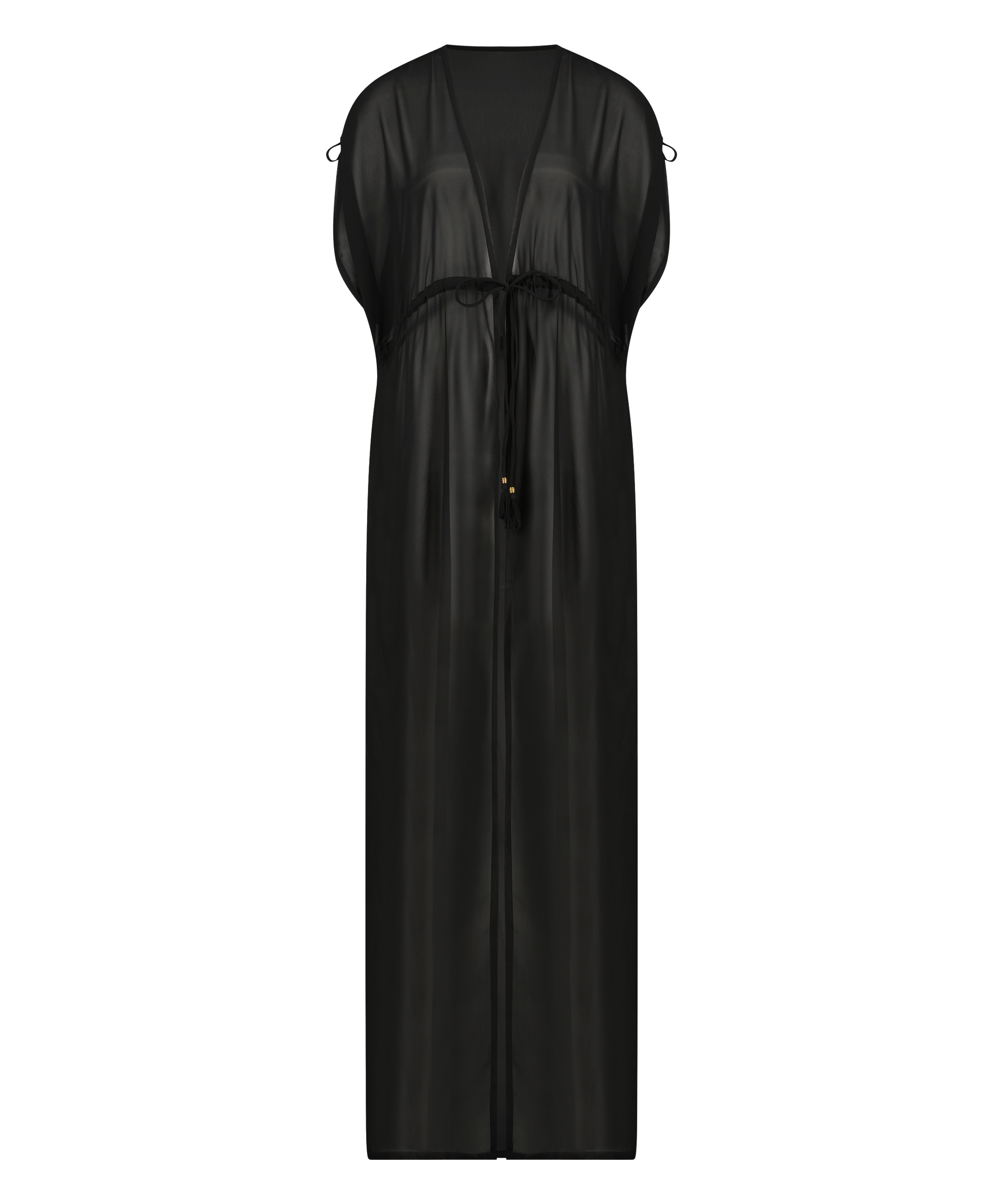 Sheer Kimono, Black, main