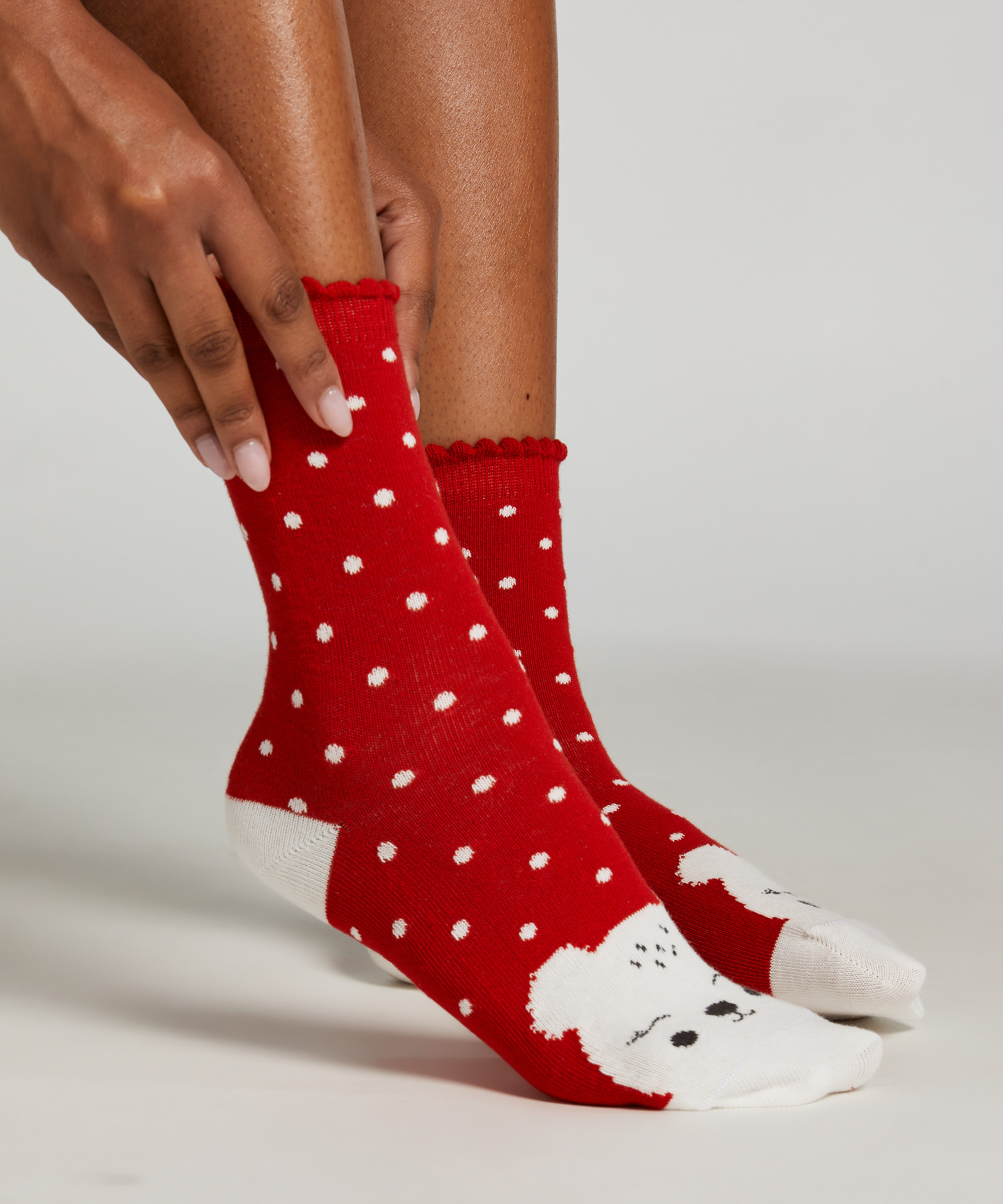 3 pack Giftpack Socks, Red, main