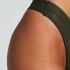Invisible thong Stripe mesh, Green