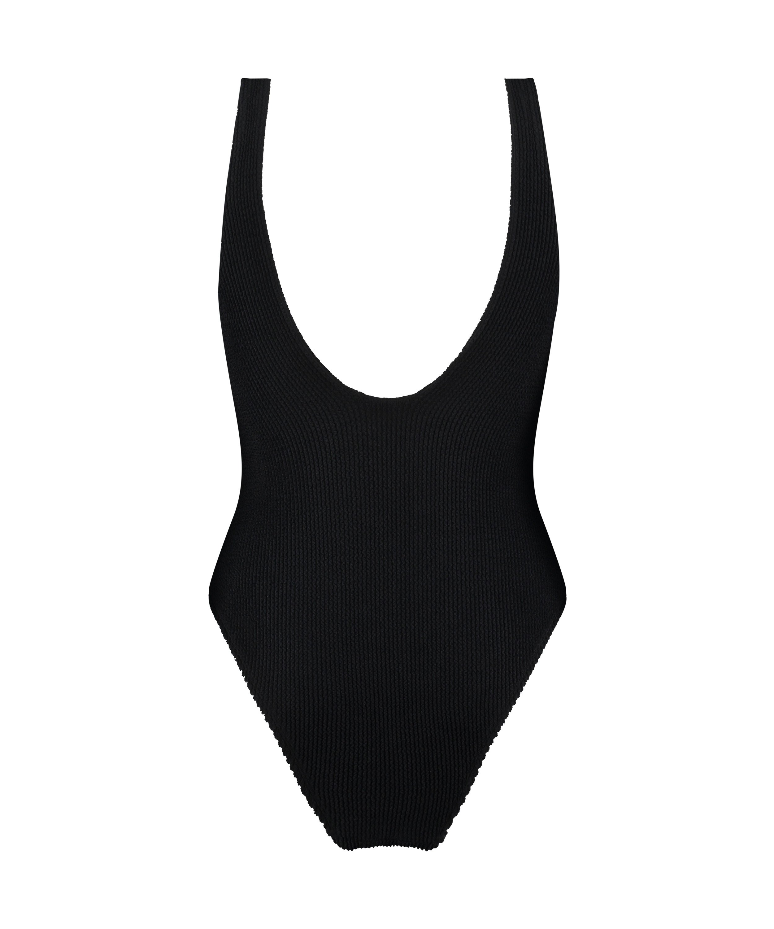 Shaping Crinkle Swimsuit, Black, main