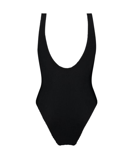 Shaping Crinkle Swimsuit, Black