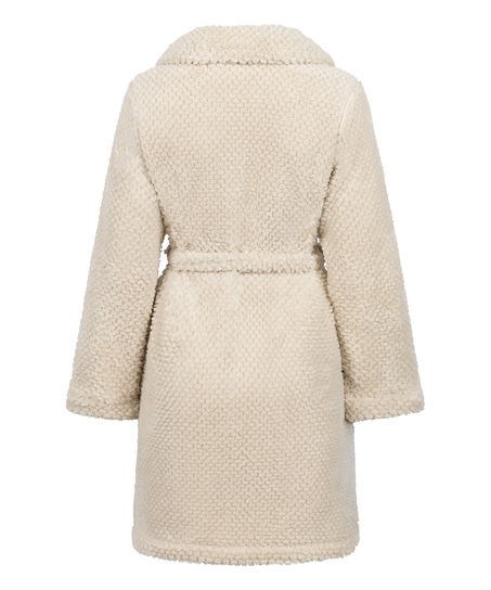 Robe Zip Up Fleece, White