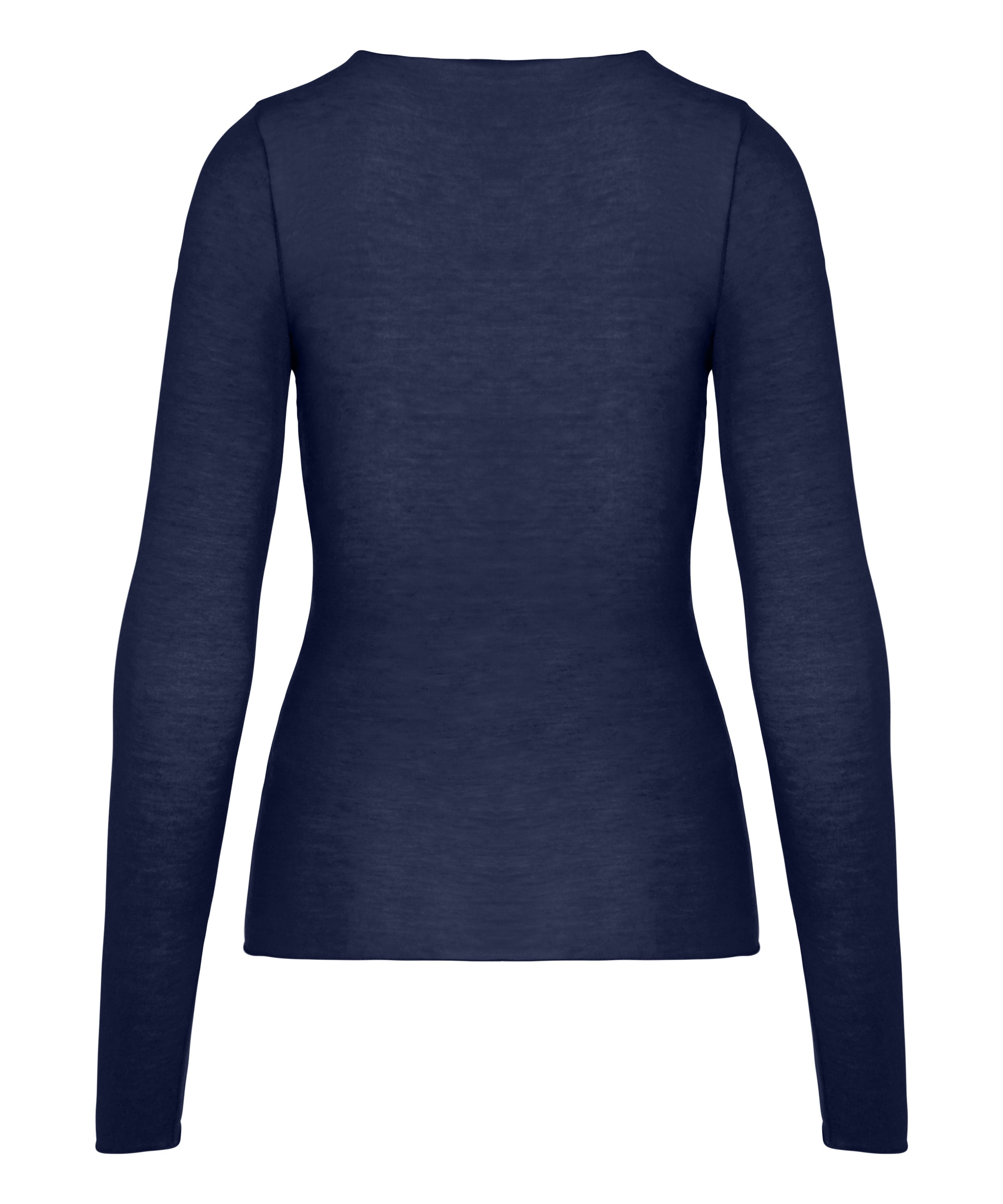 super soft Lace V-Neck Shirt with Cashmere, Blue, main