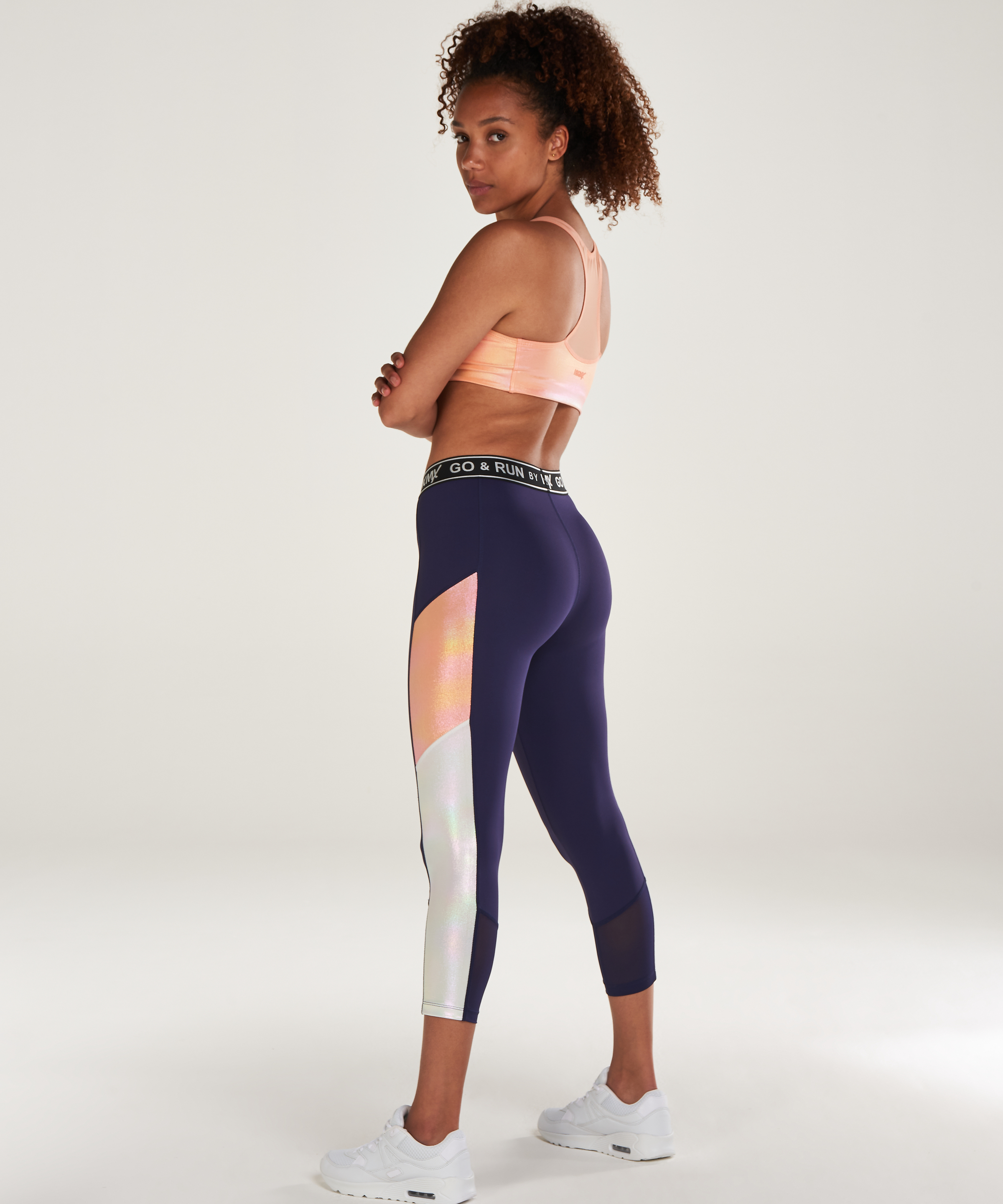 HKMX Regular waist capri, Blue, main