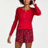 Twill Shorts, Red