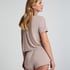 Essential Jersey Short-Sleeved Jacket, Beige