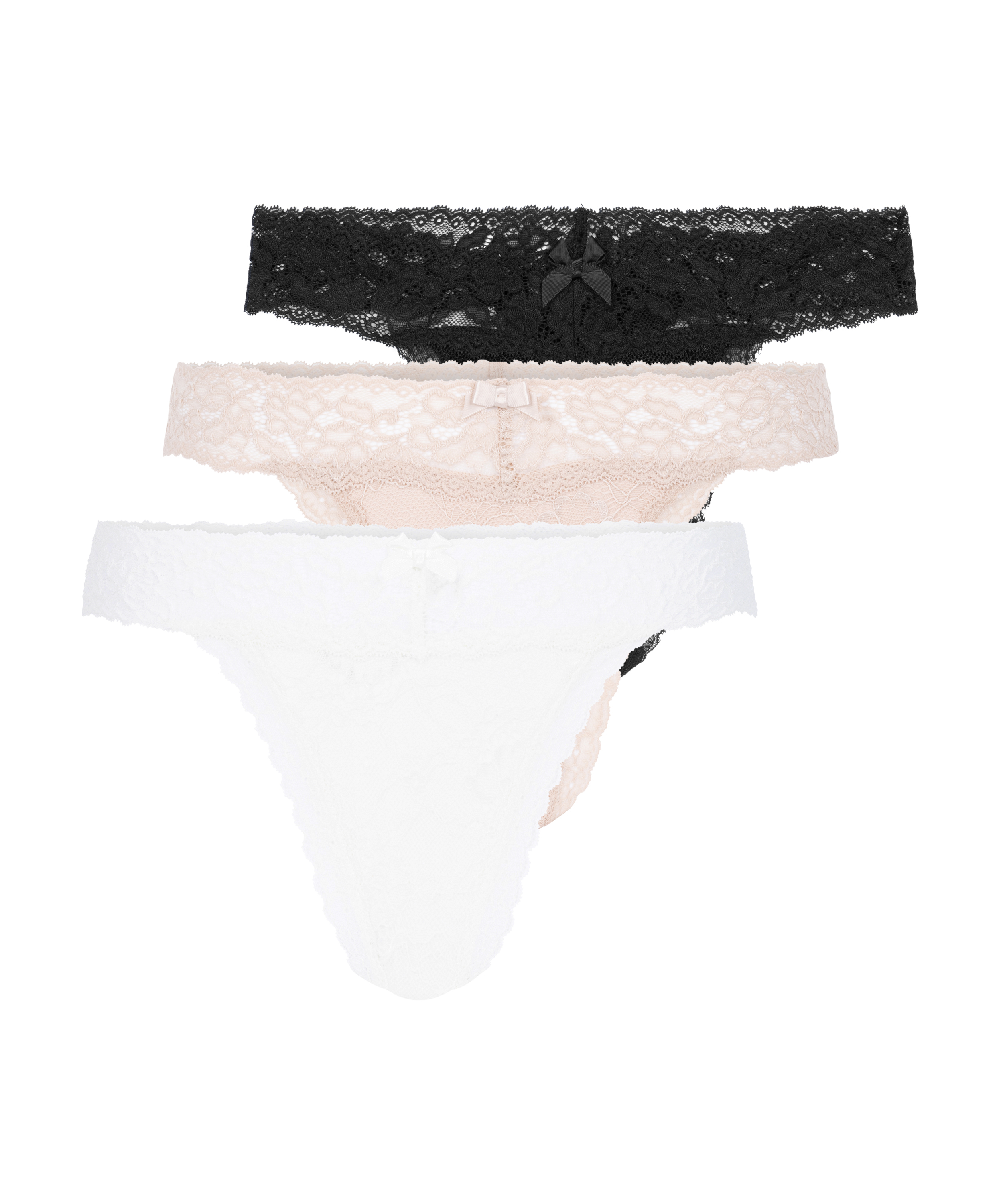 3 Pack Madison Thong, Beige, main