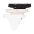 3 Pack Madison Thong, Beige