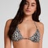Triangle Bikini Top Leopard, Black