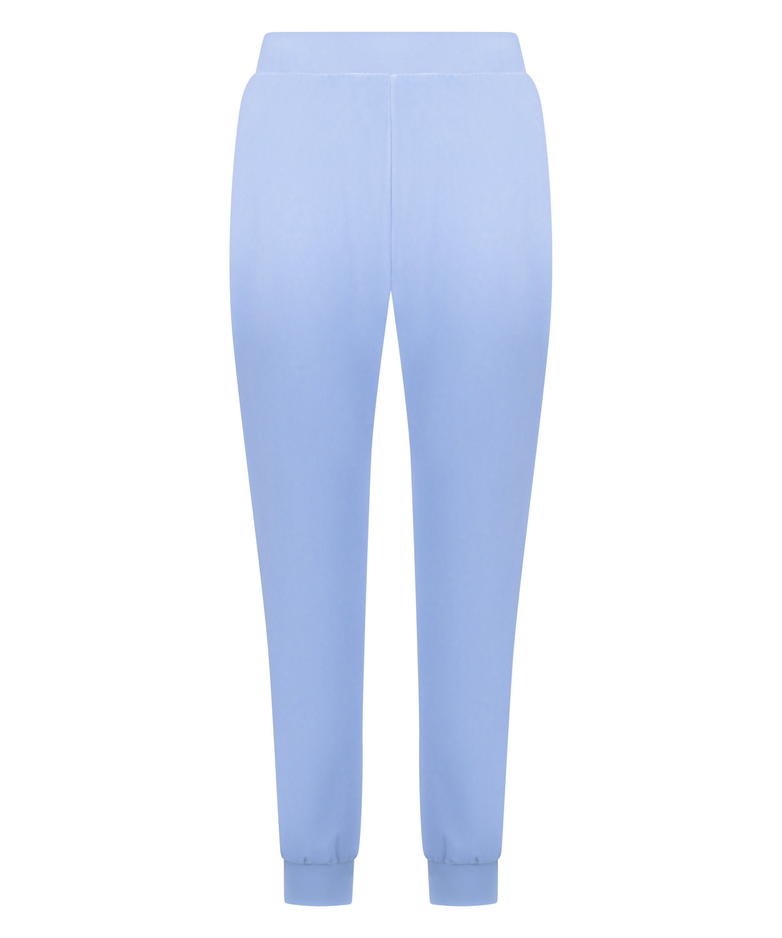 Velours Jogging Pants, Blue, main