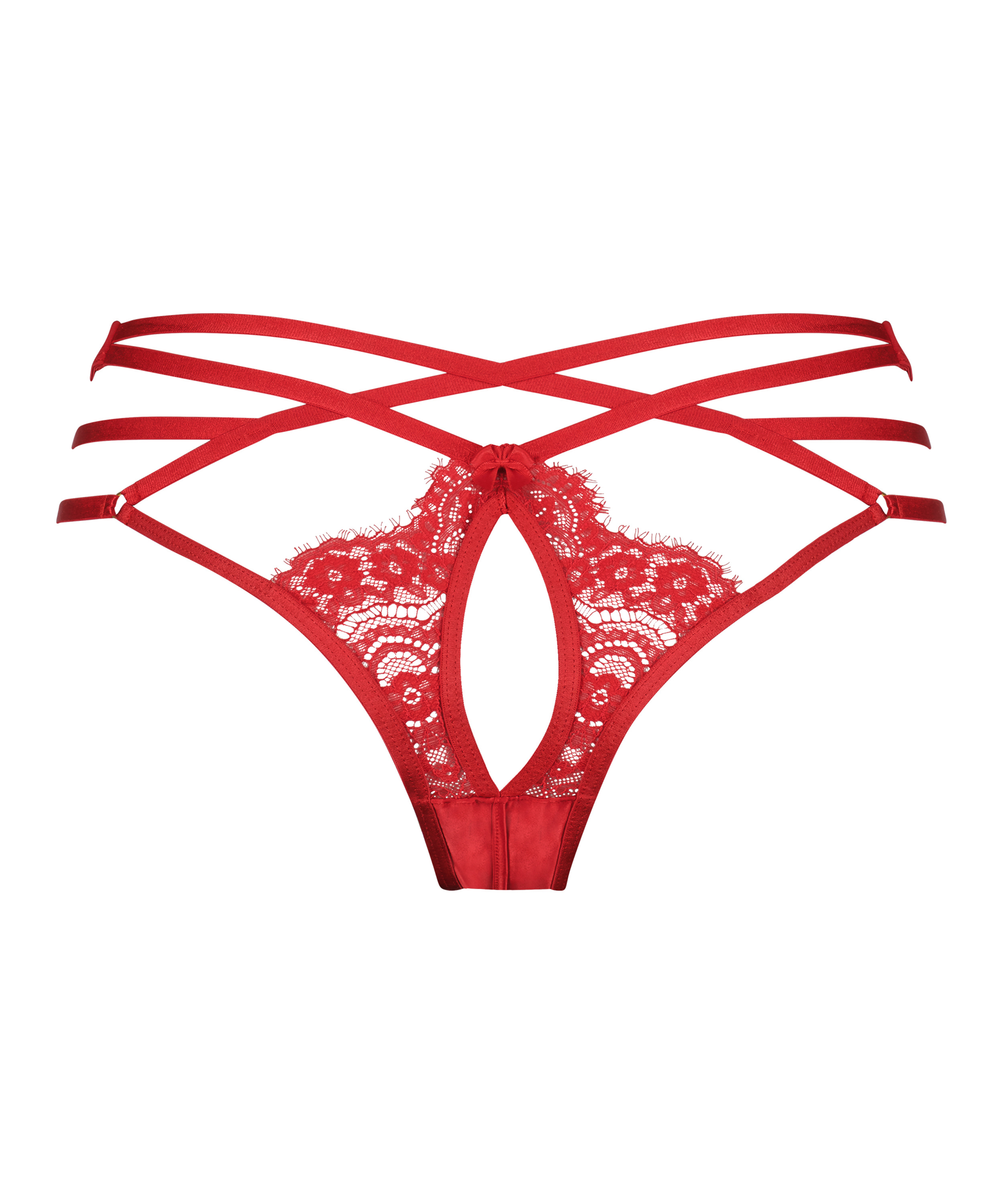 Mitzy high-cut pen crotch Brazilian, Red, main