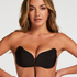 Push-up bra with wing, Black