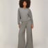 Top Long Sleeves Premium Rib Batwing, Gray