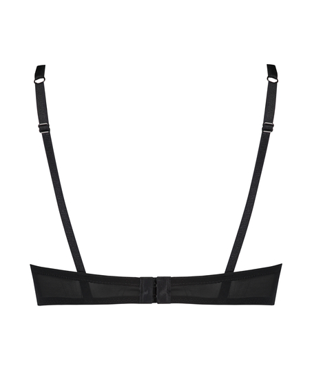 Yves padded underwired maximizer bra, Black