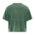 Top Velours Pocket, Green