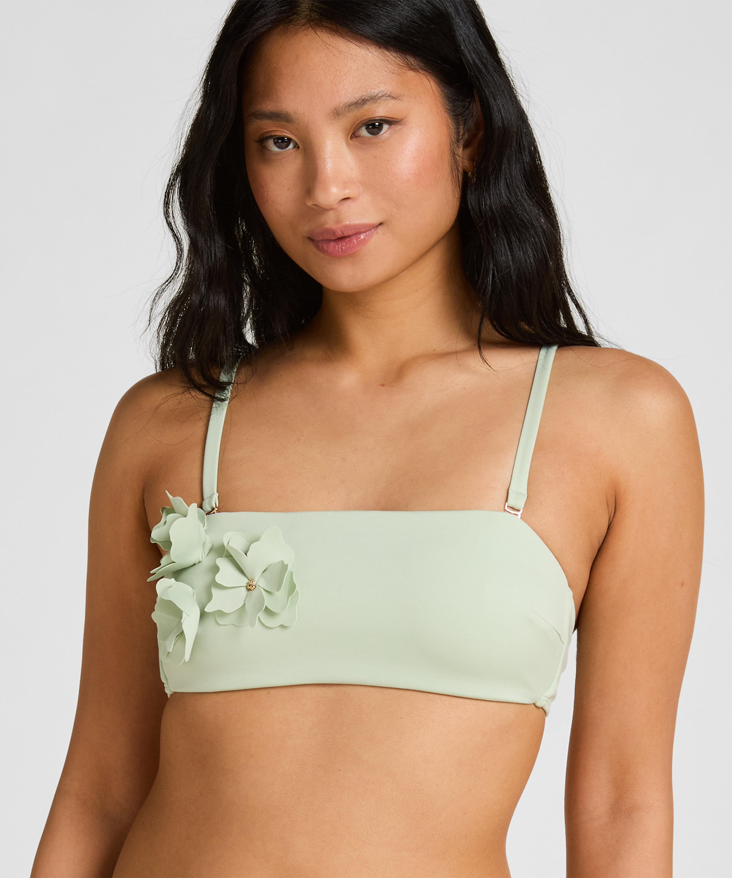 Bandeau Bikini Top Tulum, Green, main