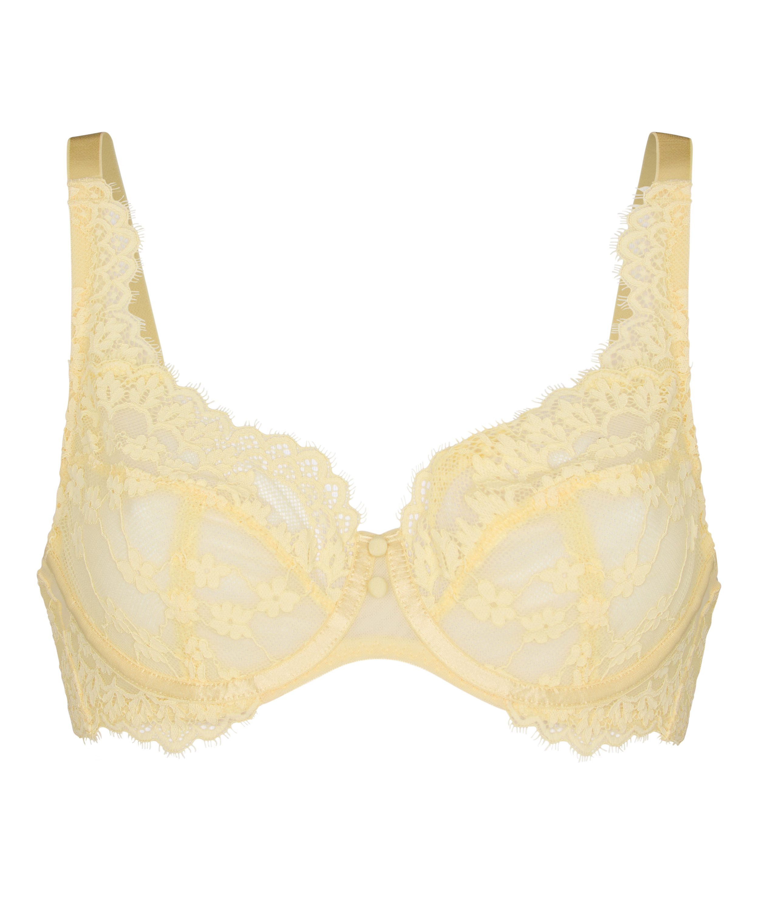 Daisy Non-Padded Underwired Bra, Yellow, main