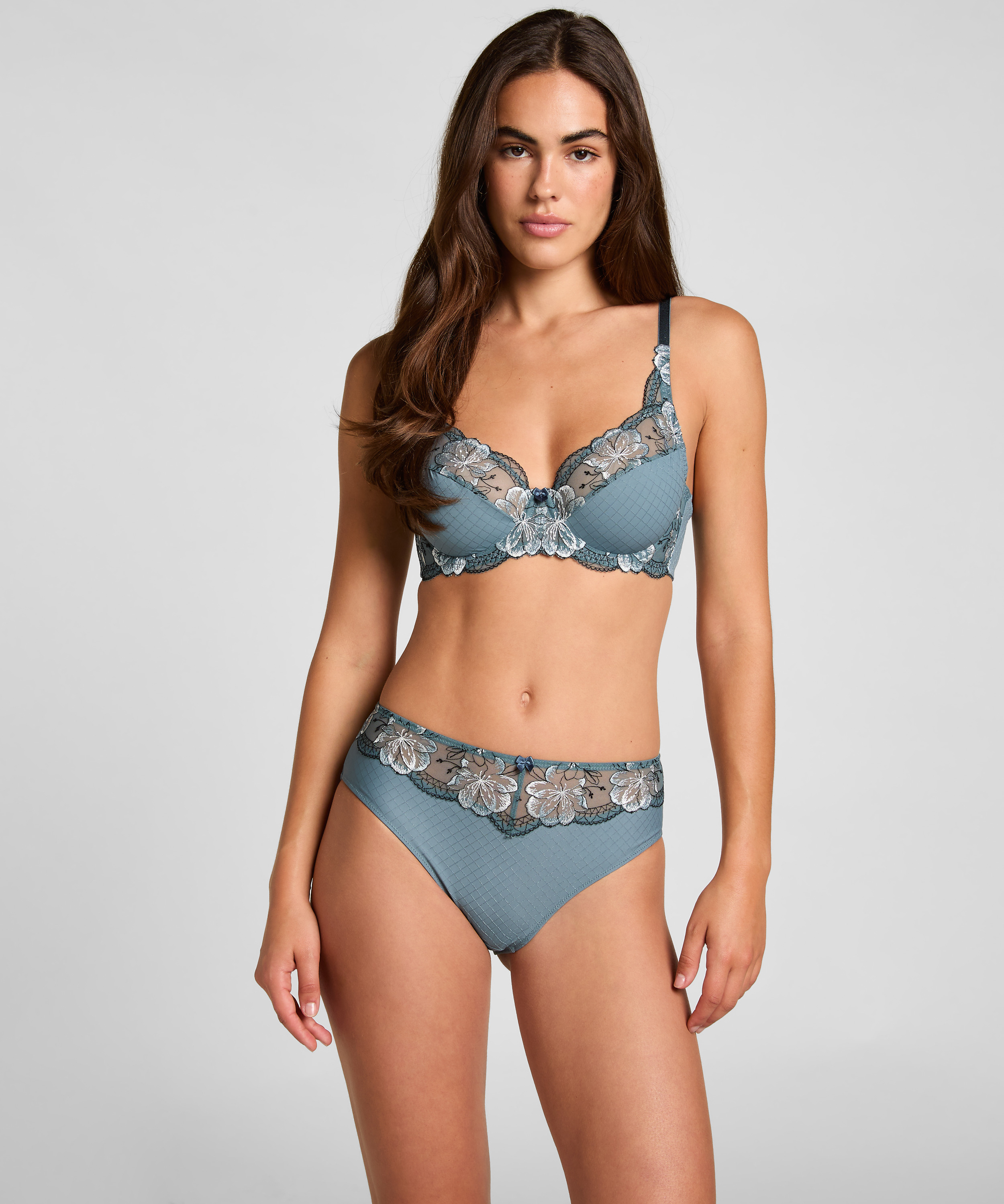 High Waisted Slip Helena, Blue, main