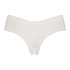V-shaped Brazilian knickers mesh, White