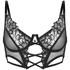 Scarlett Non-Padded Underwired Longline Bra, Black