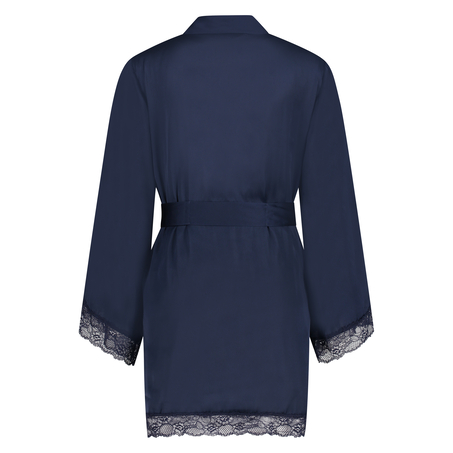 Petite Meili Satin Kimono, Blue