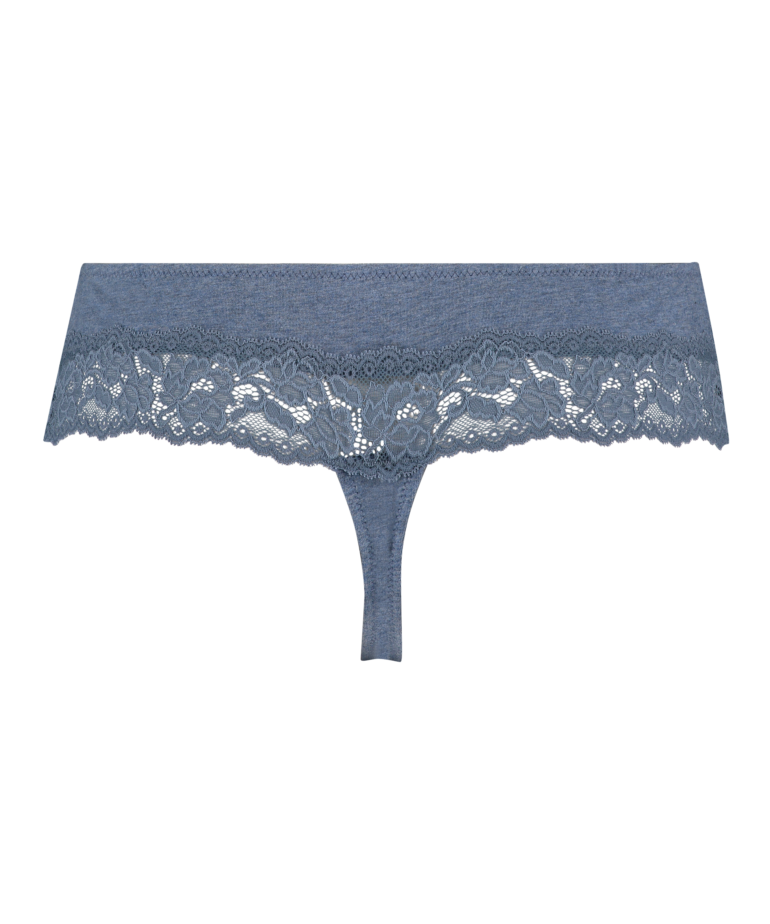 Cotton boxer thong, Blue, main