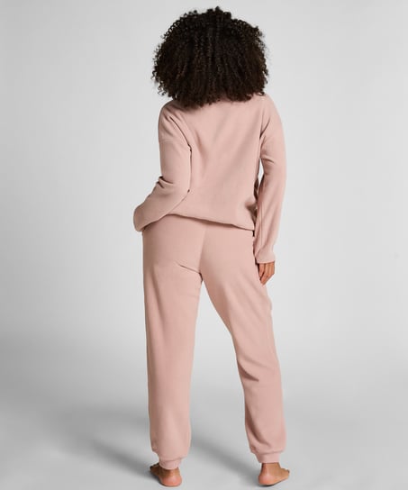 Top Half Zip Sporty Fleece, Pink