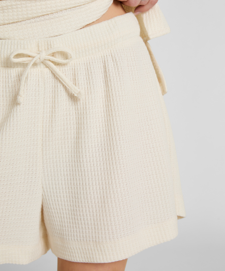 Short Waffle Sloane, White