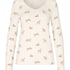 Pointelle Pyjama Top, White