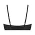 Luna Padded Underwired Longline Bra, Black