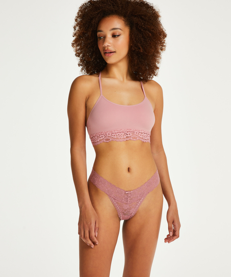 Marine seamless bralette, Pink