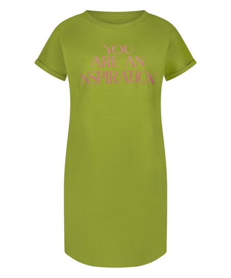 Round Neck Nightshirt, Green