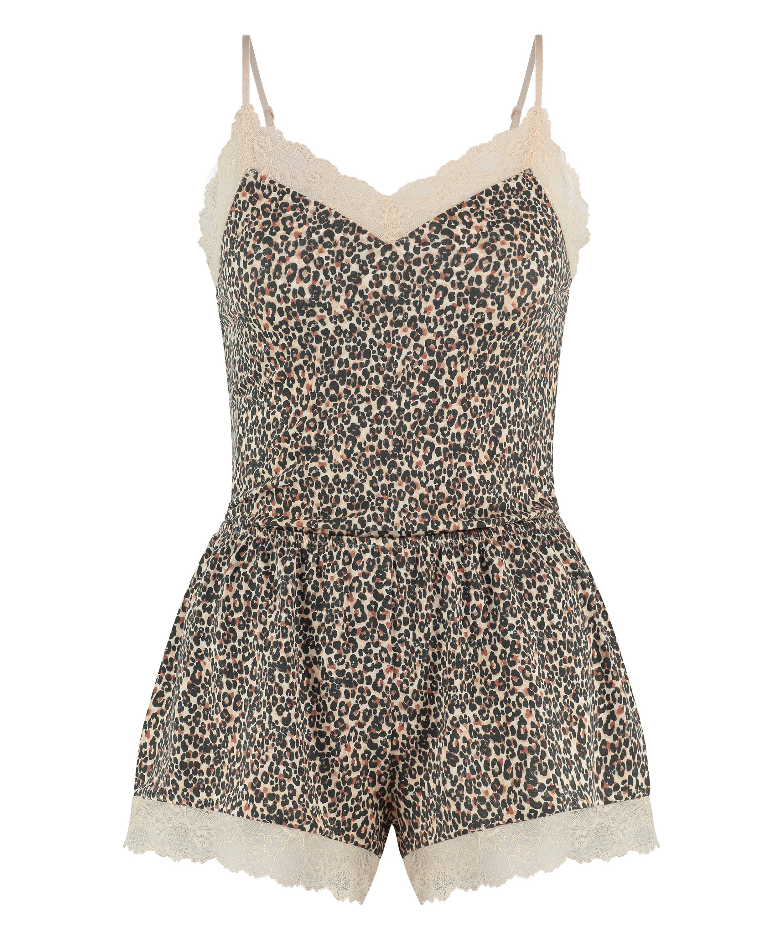 Cami Short Pyjama Set, Beige