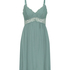 Vera jersey lace slip dress, Green