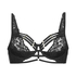 Iggy Half-Padded Underwired Longline Bra, Black
