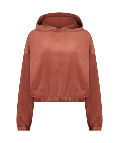 Velours top, Brown