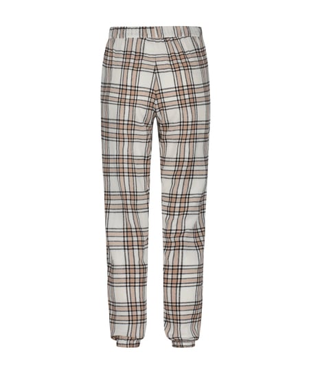 Flannel Pyjama Pants, Beige