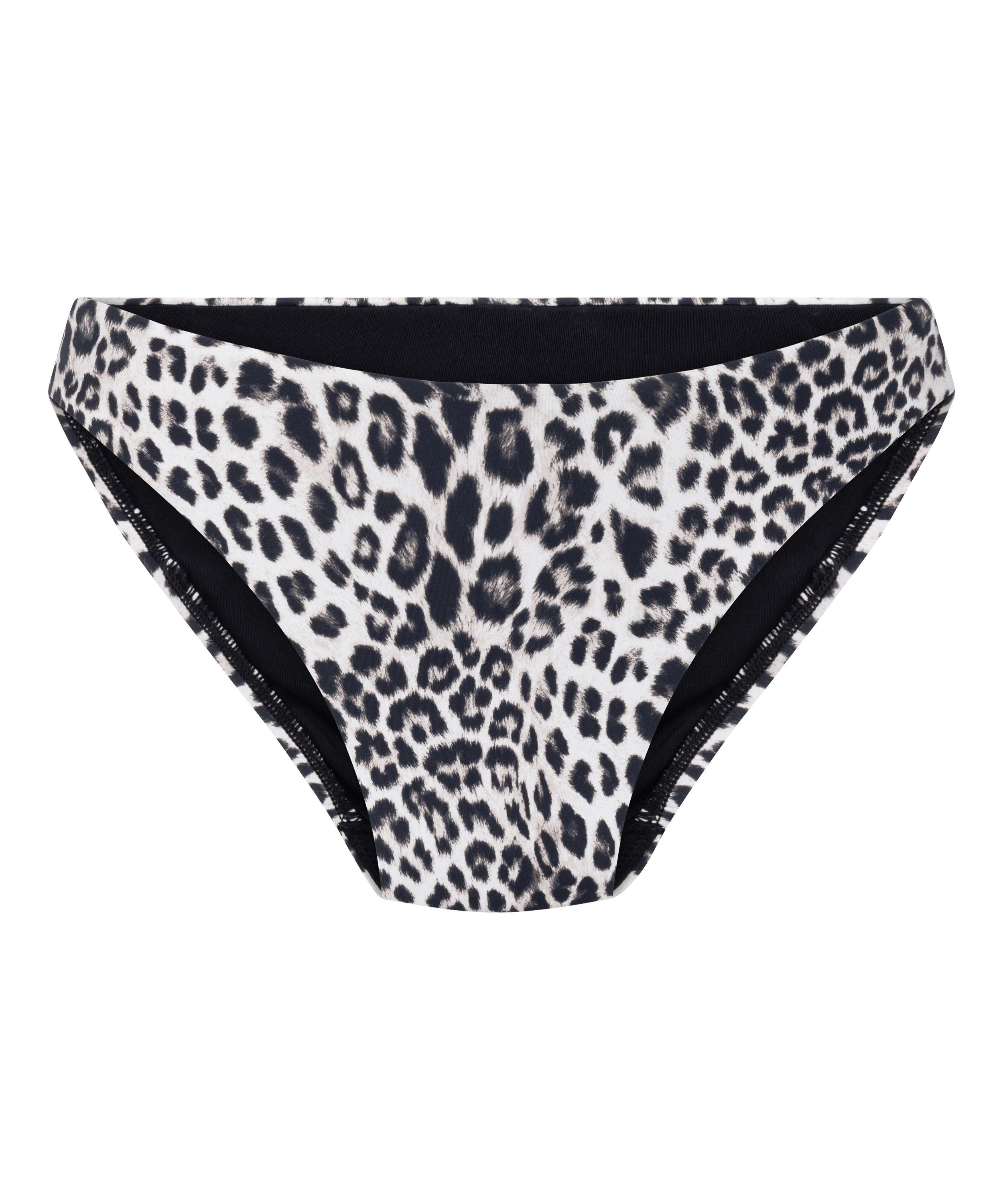 Highleg Bikini Bottom Leopard, Black, main