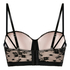 Lou Padded Underwired Longline Bra, Black