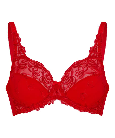 Diva Non-Padded Underwired Bra, Red
