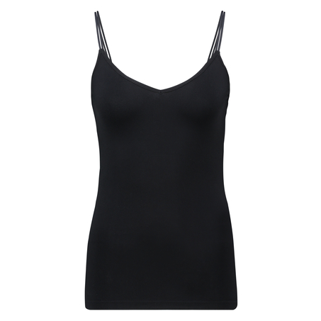 Seamless spaghetti top, Black